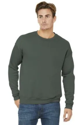 BELLA CANVAS Unisex Sponge Fleece Drop Shoulder Sweatshirt Military Green.45106