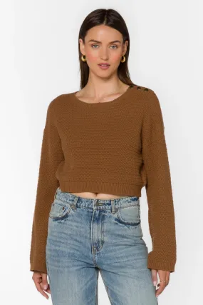 Carla Sweater in Rusty Brown