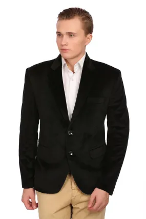 Cotton Velvet Black Blazers