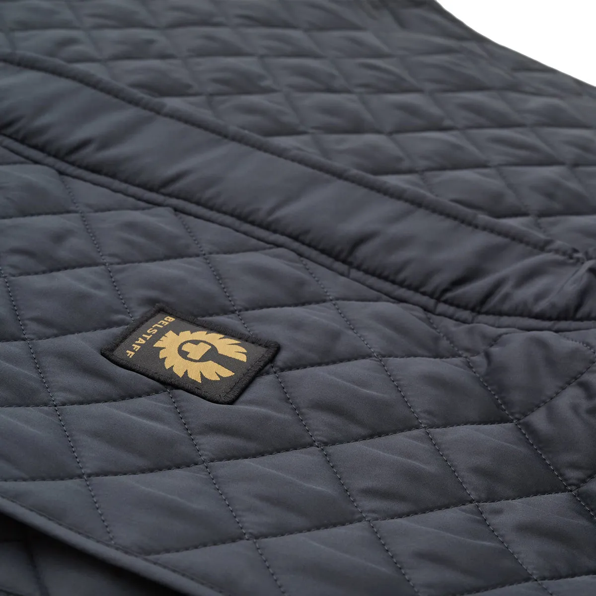 Dark Navy Diamond-Quilted Icon Gilet