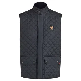 Dark Navy Diamond-Quilted Icon Gilet