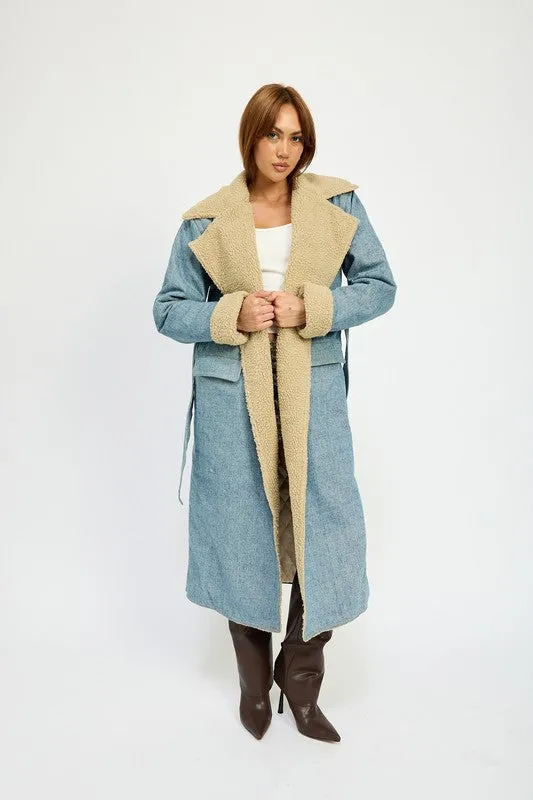 Denim Maxi Coat