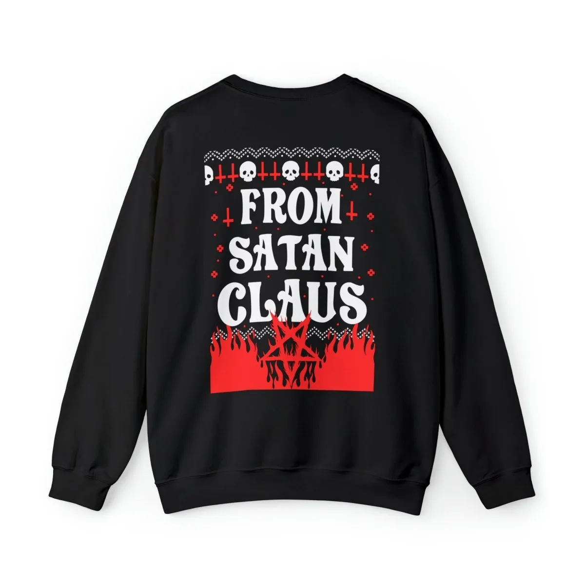 Happy Helladays from Satan Christmas Crewneck Sweatshirt