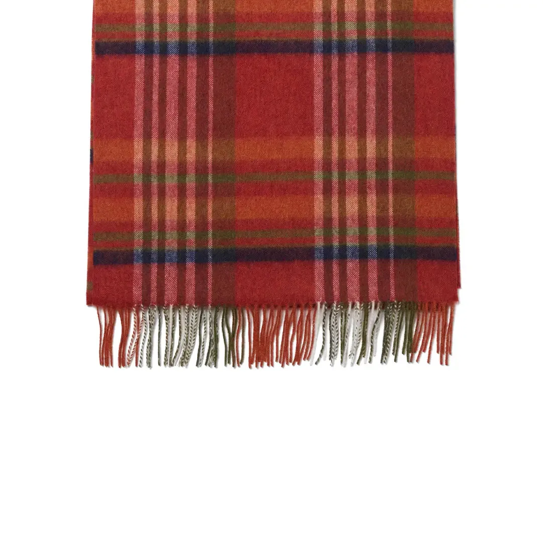 Lambswool Ladies Check Scarf - Ginger Check by Failsworth