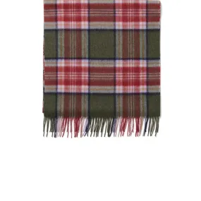 Lambswool Ladies Check Scarf - Hunter Check by Failsworth