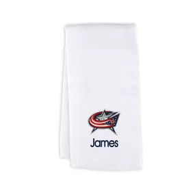 Personalized Columbus Blue Jackets Burp Cloth