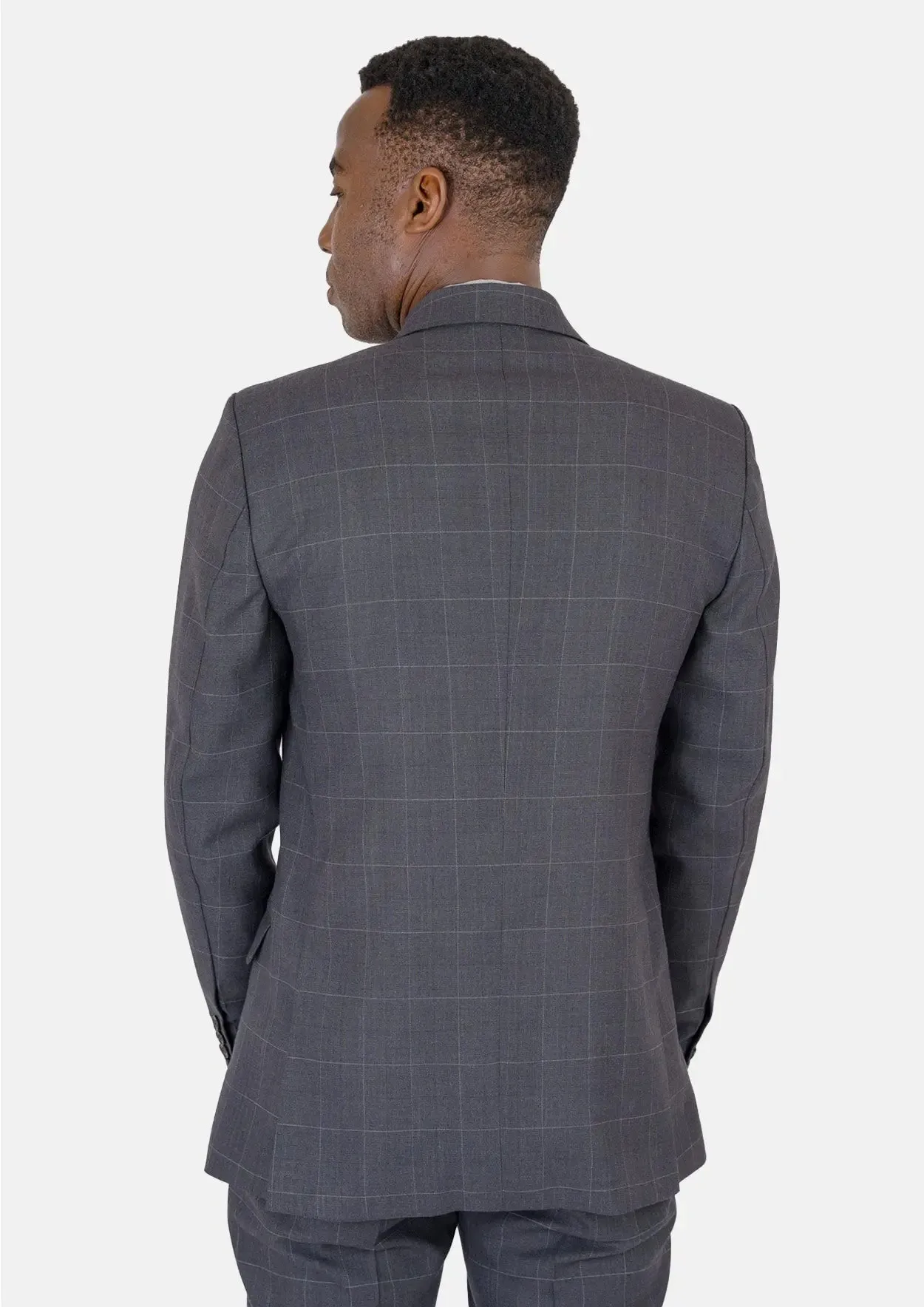 Waverly Dark Grey Windowpane Jacket