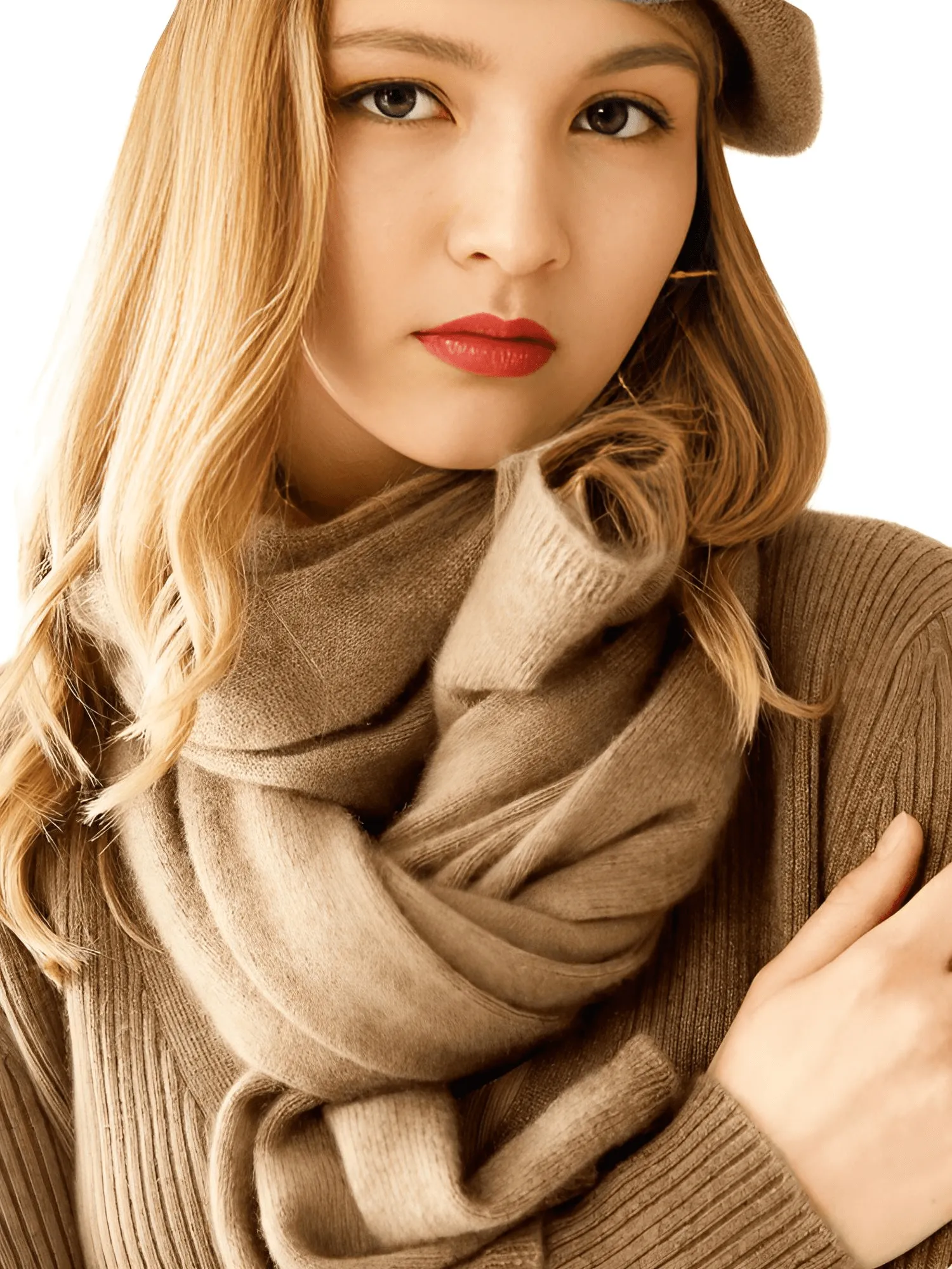 Women's Cashmere Scarf - 100% Goat Cashmere